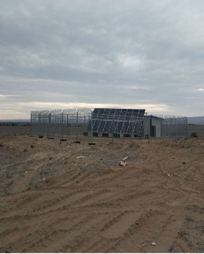 新疆国境警備所の3-5kVA太陽光オフグリッドシステム